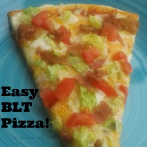 bacon, tomato, BLT, pizza