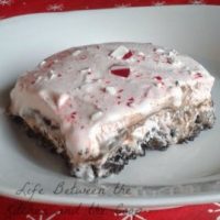 Christmas peppermint ice cream dessert