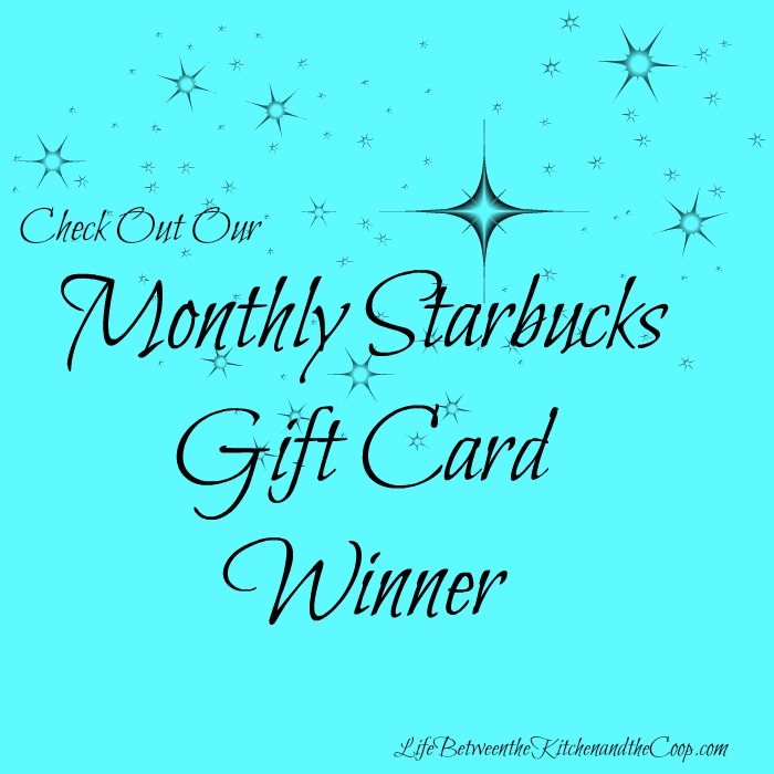 Starbucks Gift Card Winner