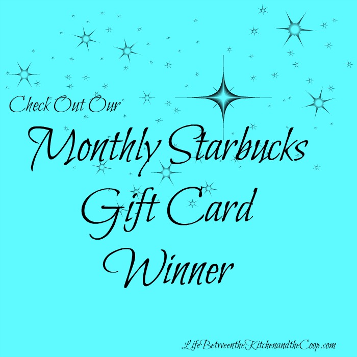 Starbucks Gift Card Winner