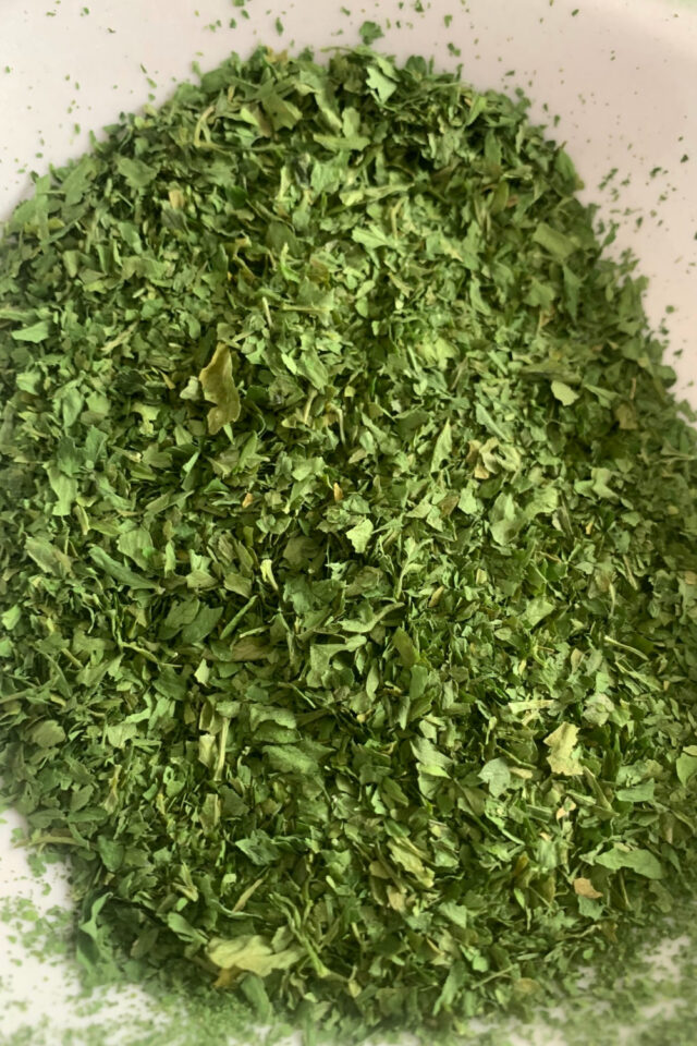 Drying Parsley in a Food Dehydrator