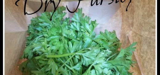 preserving herbs, preserve herbs, dry herbs, drying herbs, parsley