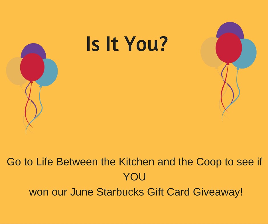 Starbucks Gift Card Giveaway