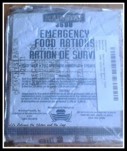 MRE, emergency preparedness, bug out bag, rations, survival