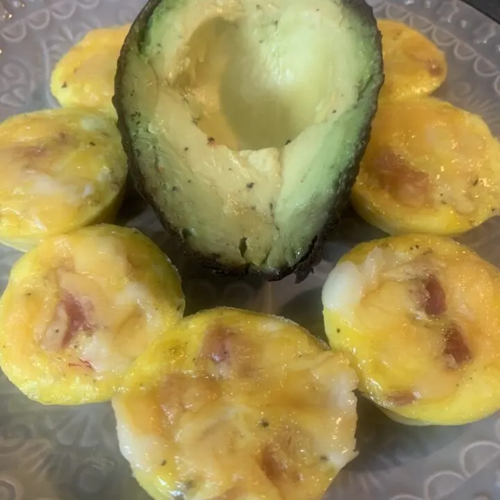 Bacon and Red Pepper Egg Bites with the easiest egg bite recipe