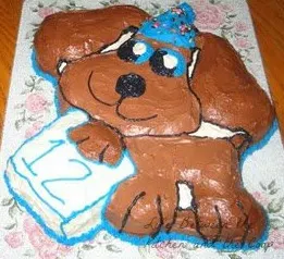 Puppy Dog Birthday Cake WM