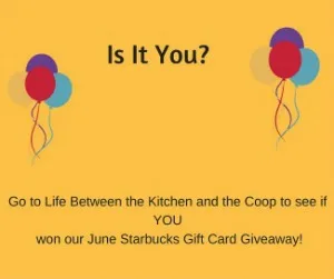 starbucks giveaway