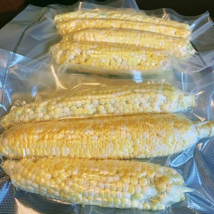 Vacuum sealed corn