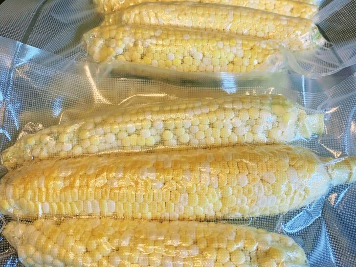 Vacuum sealed corn