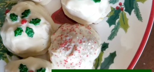almond bark peanut butter balls