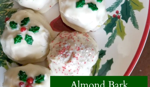 almond bark peanut butter balls