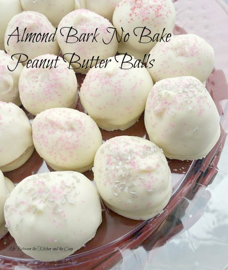 Almond Bark No Bake Peanut Butter Balls