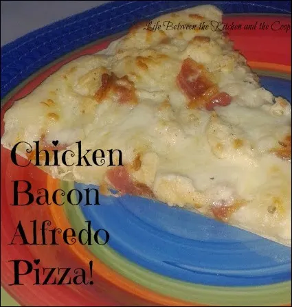 chicken bacon alfredo pizza