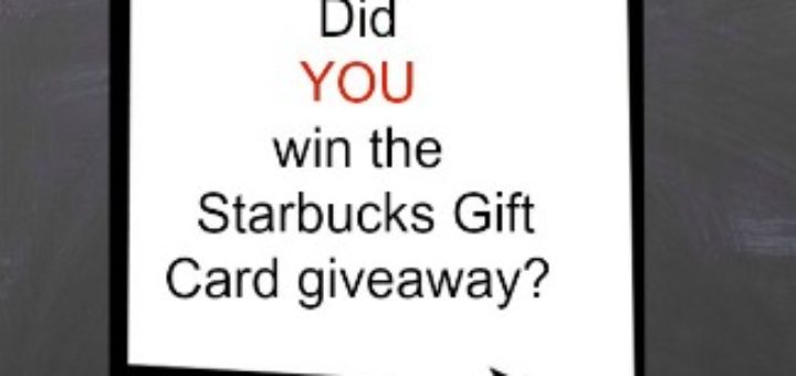 starbucks giveaway