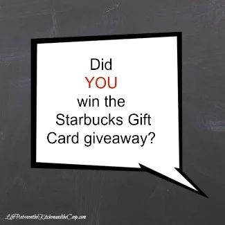 starbucks giveaway