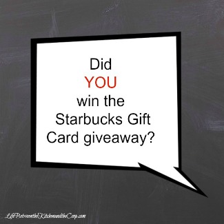 starbucks gift card giveaway