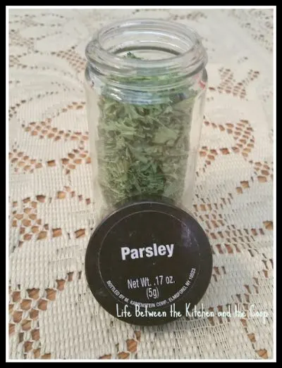 how to dry parsley