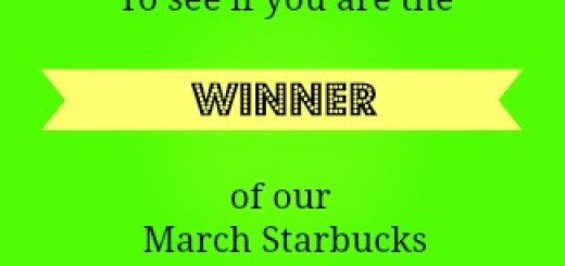 Starbucks Gift Card winner