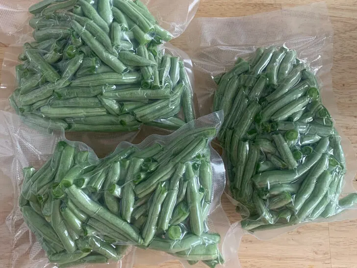 preserving green beans with vaccuum sealer