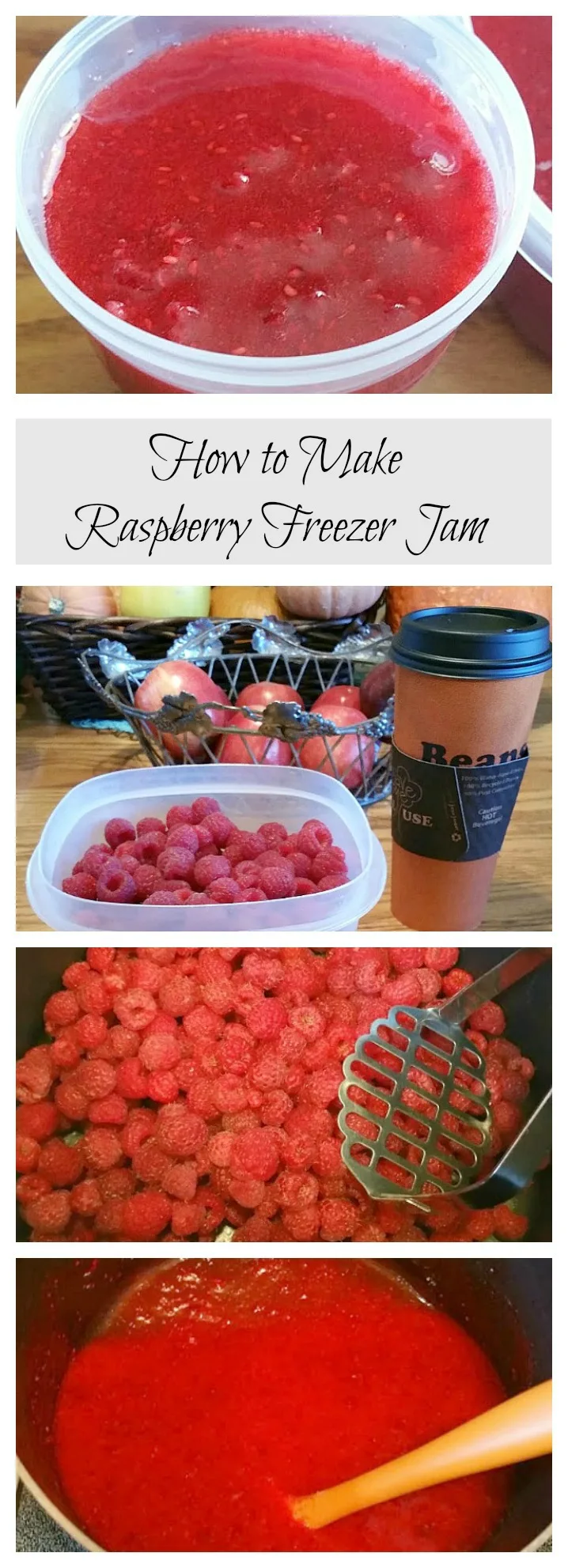 make raspberry freezer jam