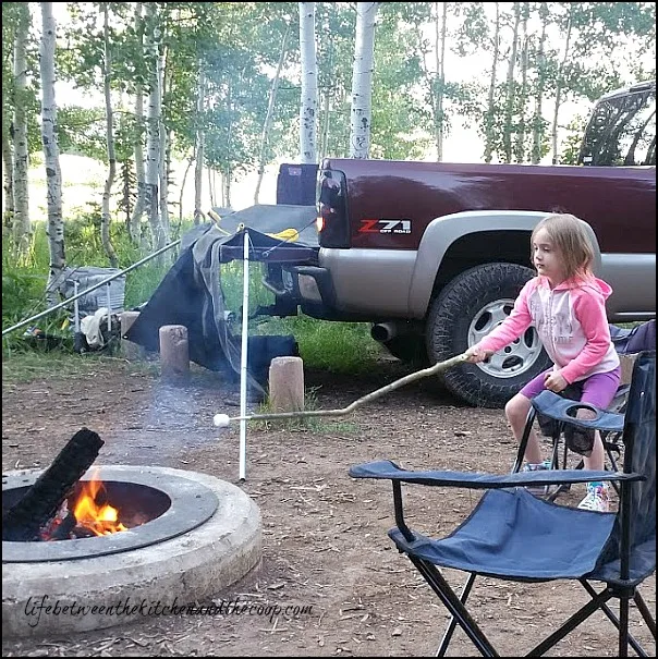 making s'mores