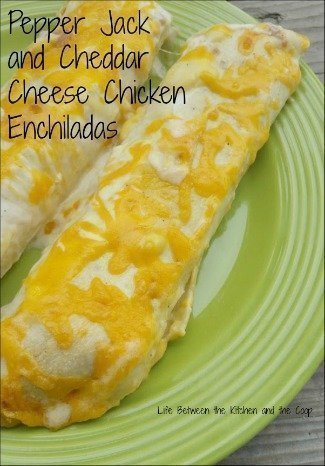 pepper jack cheddar cheese chicken enchiladas