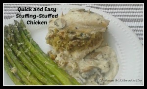 quick and easy stuffing stuffed chicken with mushroom sauce