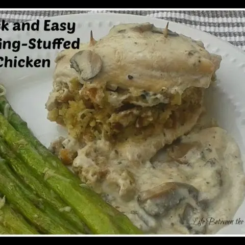 Quick and Easy Stuffing-Stuffed Chicken with Mushroom Sauce
