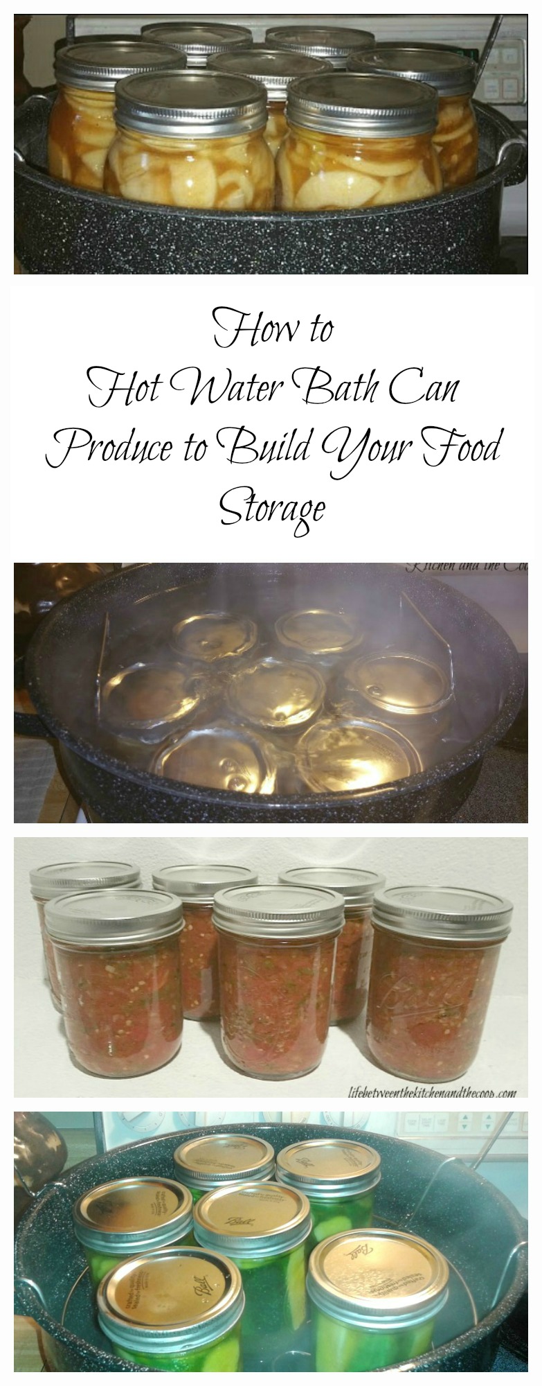 How to Hot Water Bath Can Produce to Build Your Food Storage